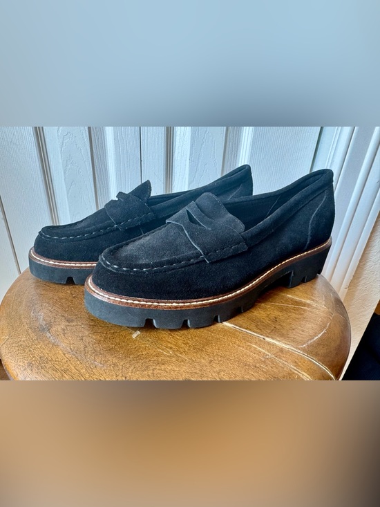 White Mountain Shoes - White Mountain Black Suede Slip-On Loafers
